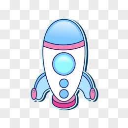 cartoon space sticker collection material