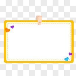 hand drawn cartoon border material sticker