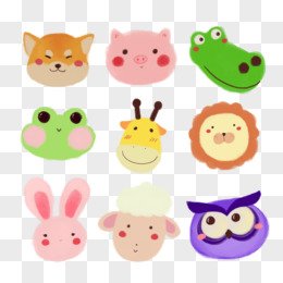cartoon cute animal element sticker