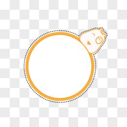 cute vector hand drawn animal border sticker element
