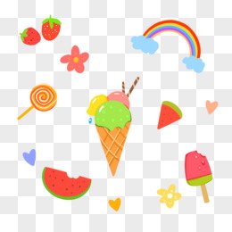 cartoon cute sticker set png cutout decor material