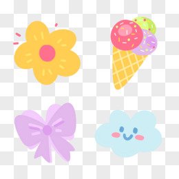 cartoon cute decor sticker element