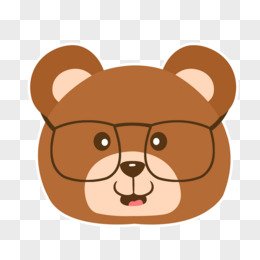 cute animal sticker decor material