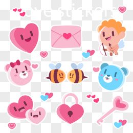 vector cute sticker