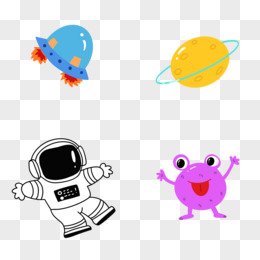 cartoon cute sticker collection material