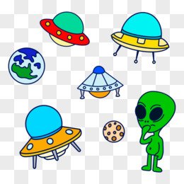 cartoon hand drawn sticker decor material