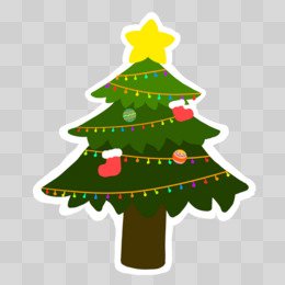 cartoon hand drawn sticker decor material