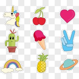 vector hand drawn cartoon sticker
