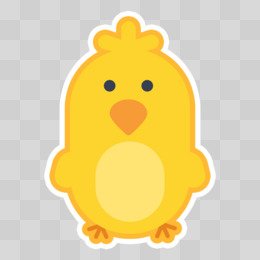hand drawn animal sticker decor material