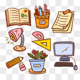cartoon hand drawn decor element sticker