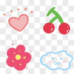 hand drawn cute decor material sticker